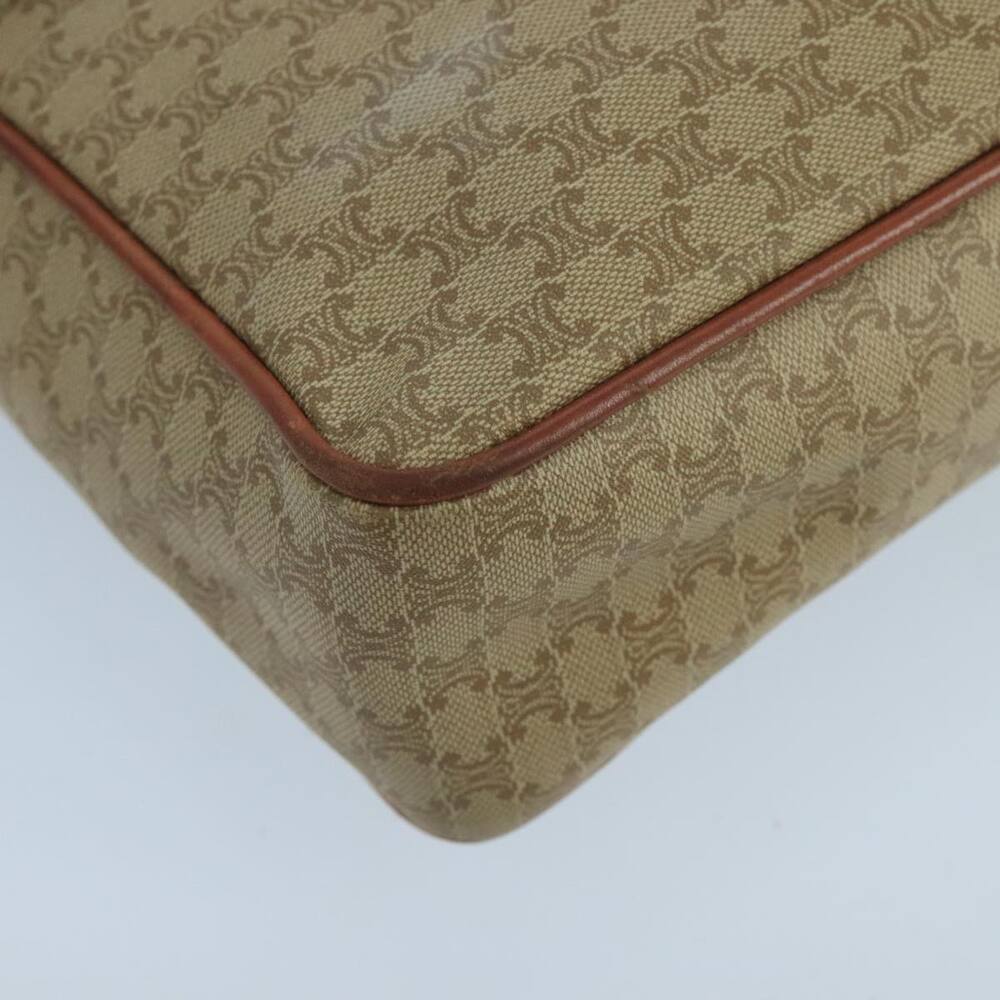 CELINE Macadam Canvas Shoulder Bag Beige Gold - Picture 16 of 16